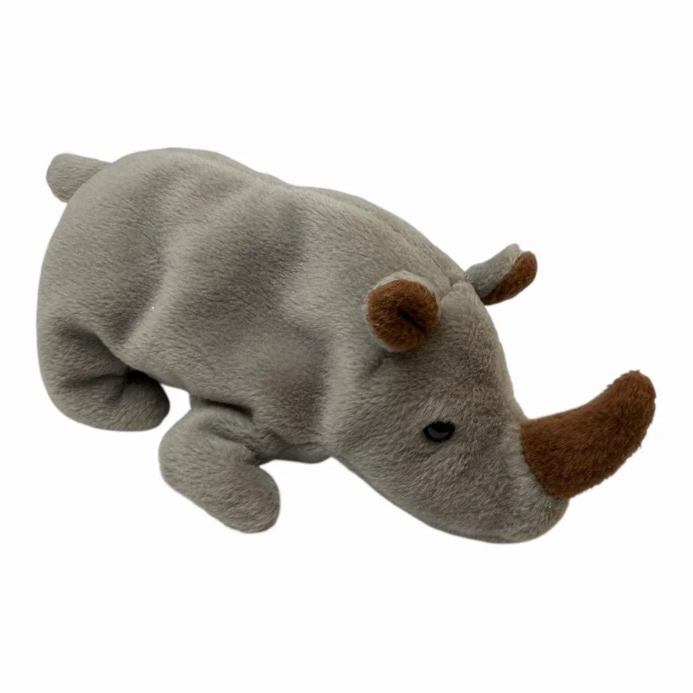 Ty Beanie Baby Spike‎ The Rhino 1996 PE Pellets